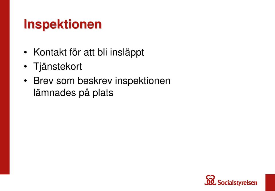 Tjänstekort Brev som