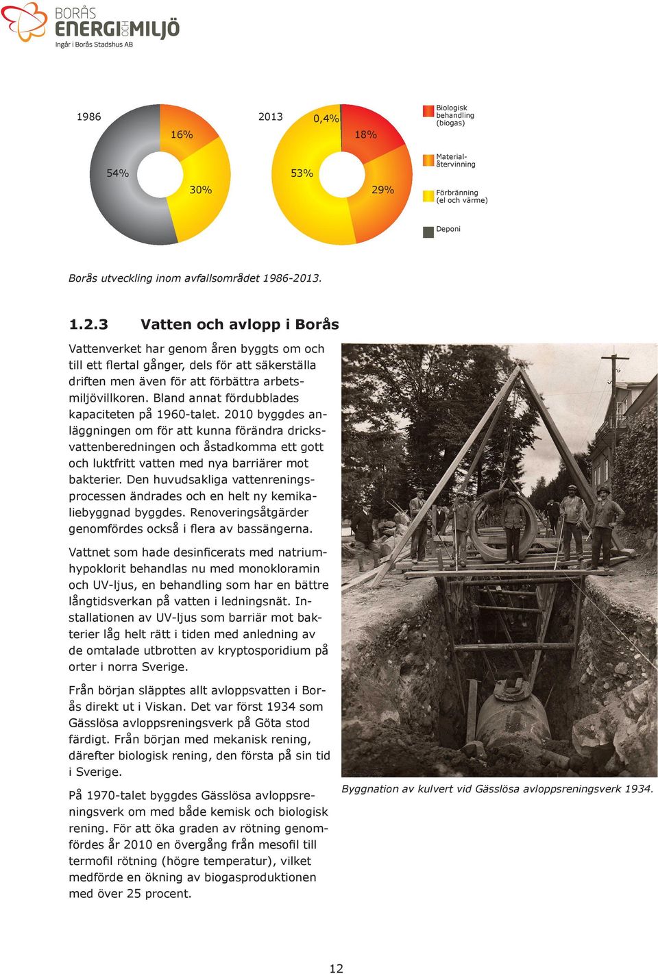 2010 byggdes anläggningen om för att kunna förändra dricksvattenberedningen och åstadkomma ett gott och luktfritt vatten med nya barriärer mot bakterier.