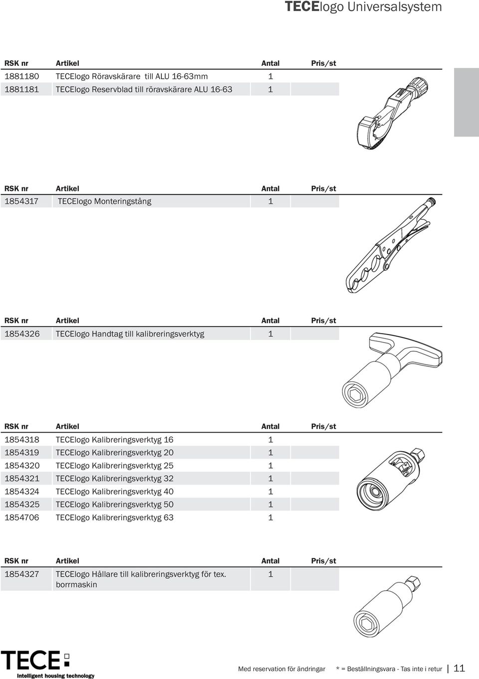 Kalibreringsverktyg 25 1 1854321 TECElogo Kalibreringsverktyg 32 1 1854324 TECElogo Kalibreringsverktyg 40 1 1854325 TECElogo Kalibreringsverktyg 50 1 1854706