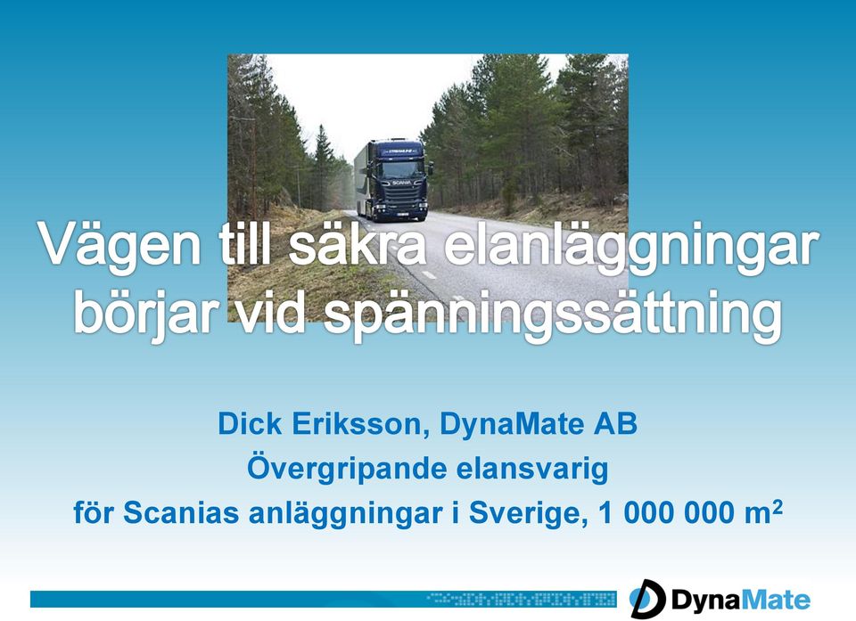 elansvarig för Scanias