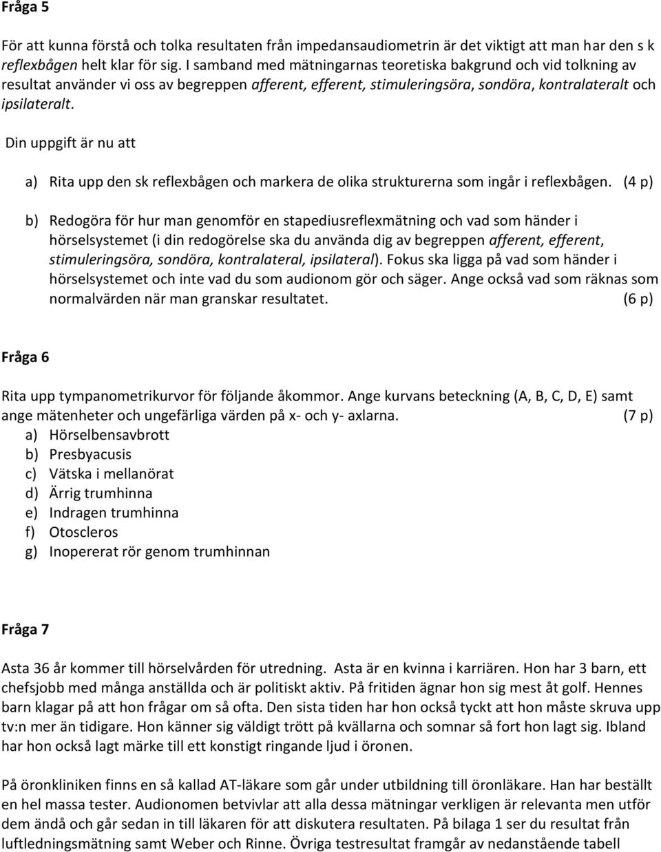 Din uppgift är nu att a) Rita upp den sk reflexbågen och markera de olika strukturerna som ingår i reflexbågen.