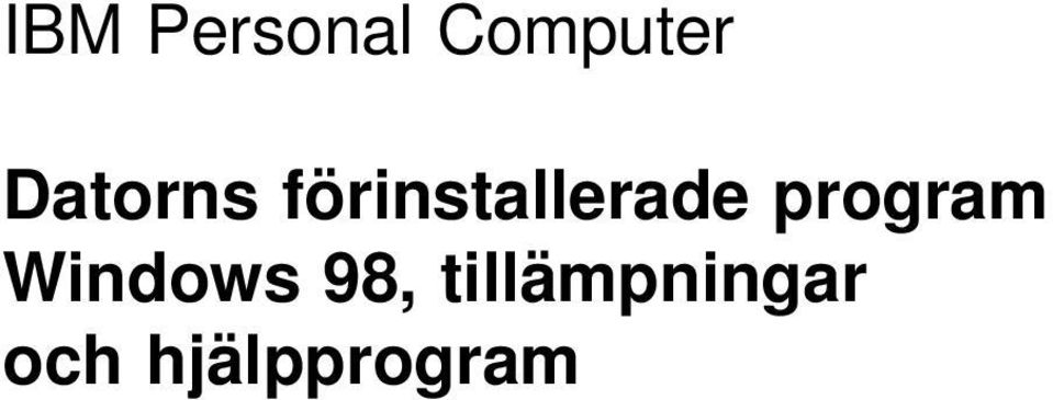 program Windows 98,