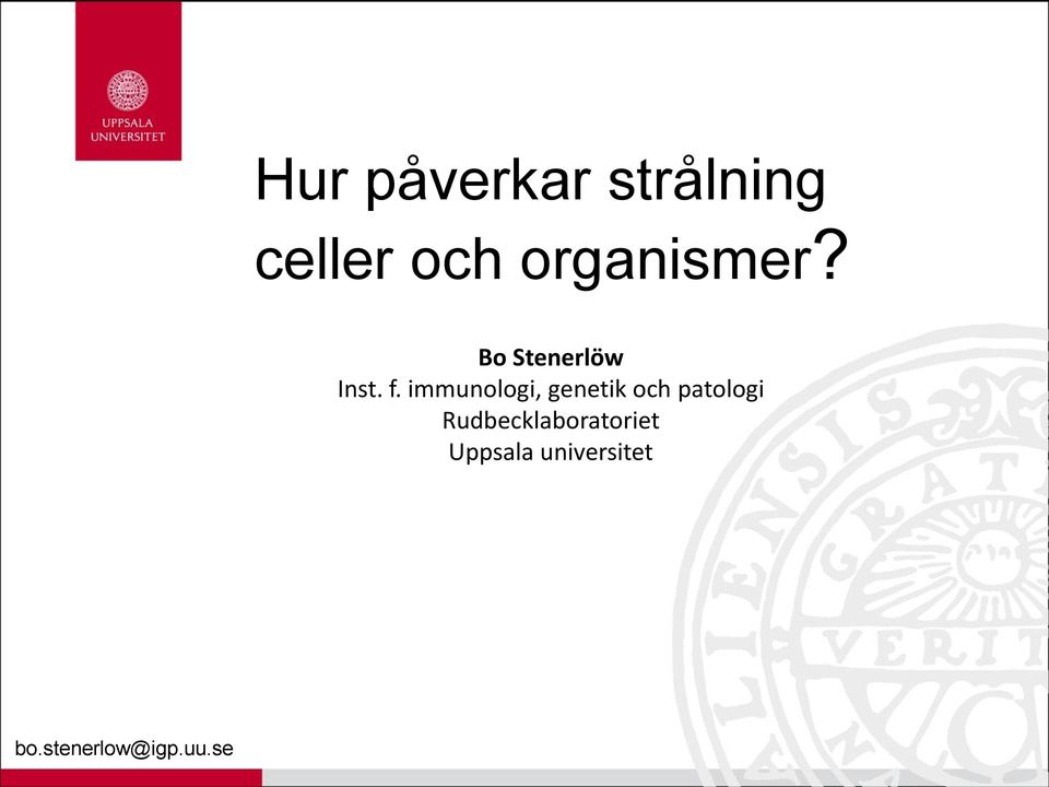 immunologi, genetik och patologi