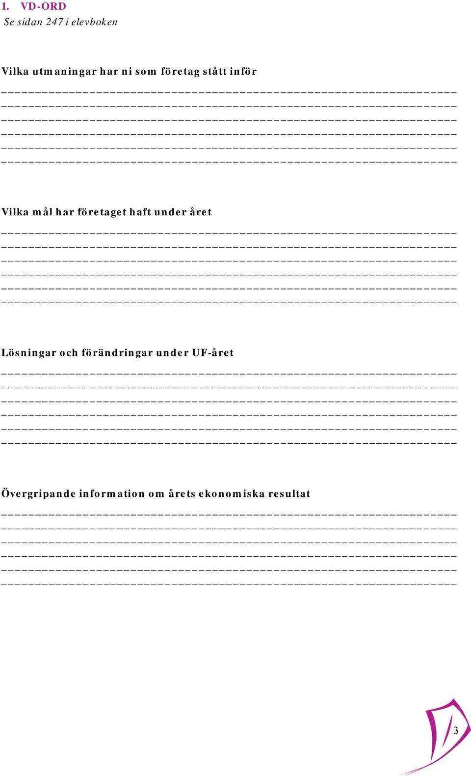 haft under året Lösningar och förändringar under