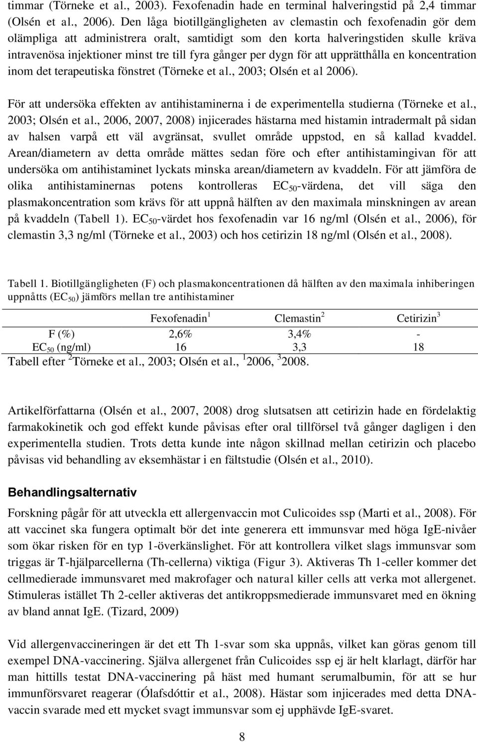 gånger per dygn för att upprätthålla en koncentration inom det terapeutiska fönstret (Törneke et al., 2003; Olsén et al 2006).