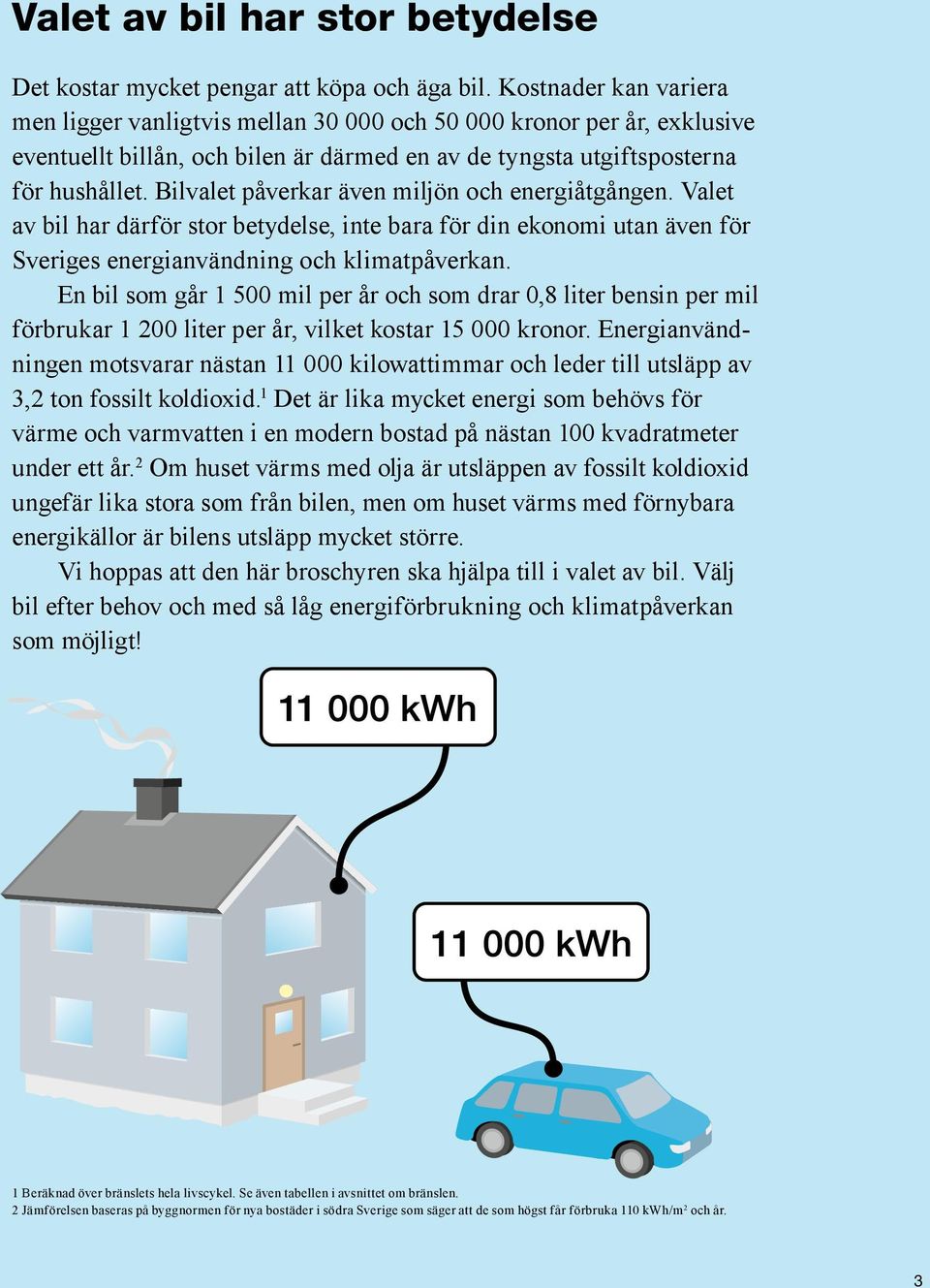 Bilvalet påverkar även miljön och energiåtgången. Valet av bil har därför stor betydelse, inte bara för din ekonomi utan även för Sveriges energianvändning och klimatpåverkan.