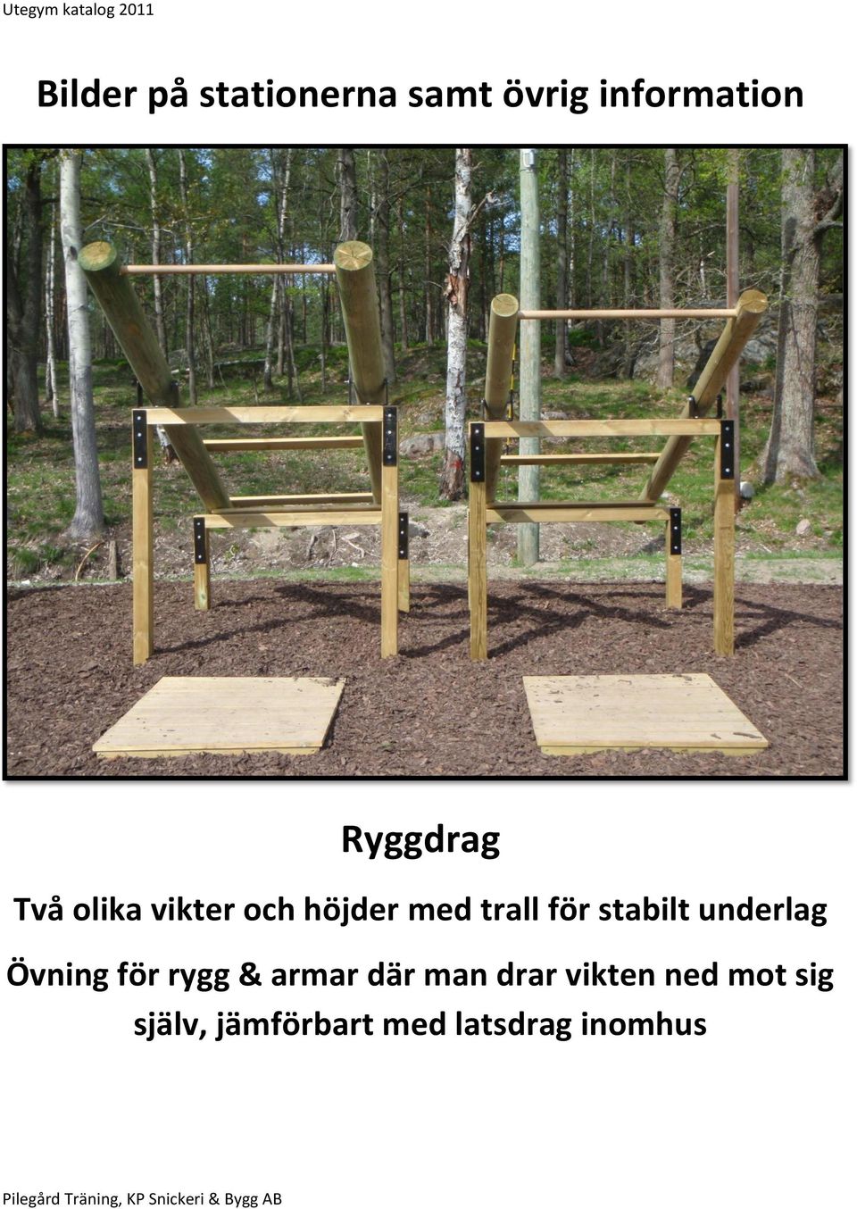 stabilt underlag Övning för rygg & armar där man