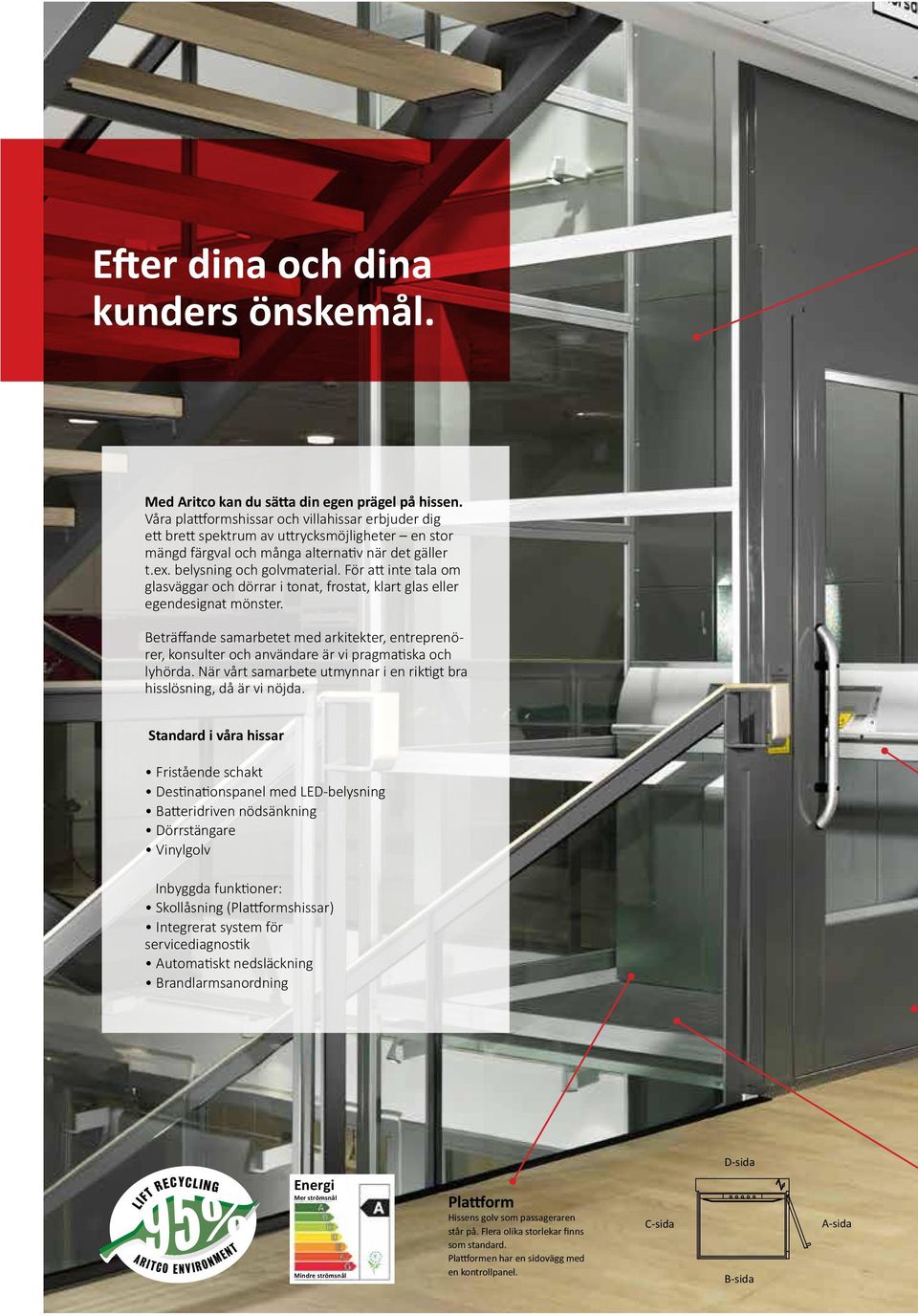 För att inte tala om glasväggar och dörrar i tonat, frostat, klart glas eller egendesignat mönster.