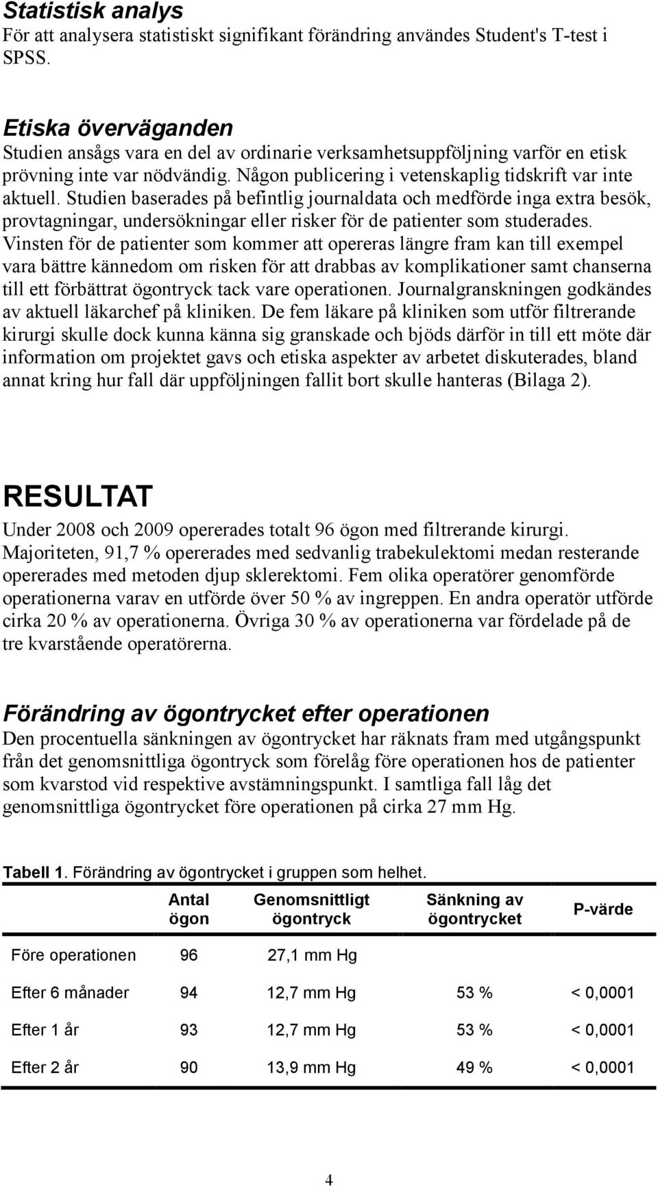 Studien baserades på befintlig journaldata och medförde inga extra besök, provtagningar, undersökningar eller risker för de patienter som studerades.