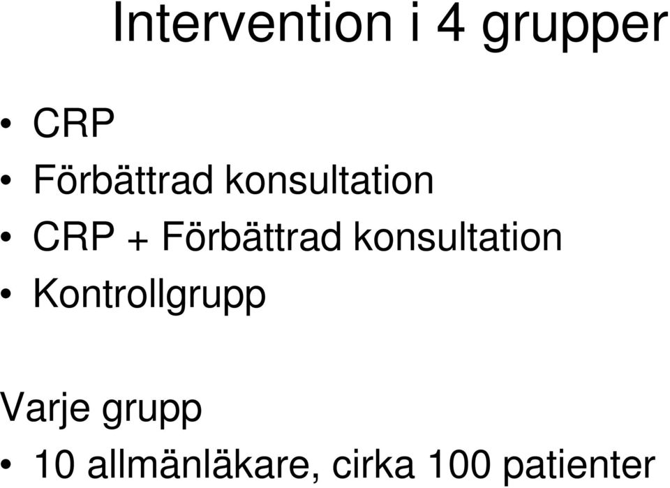 Förbättrad konsultation