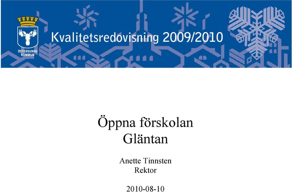 Öppna förskolan Gläntan - PDF Gratis nedladdning