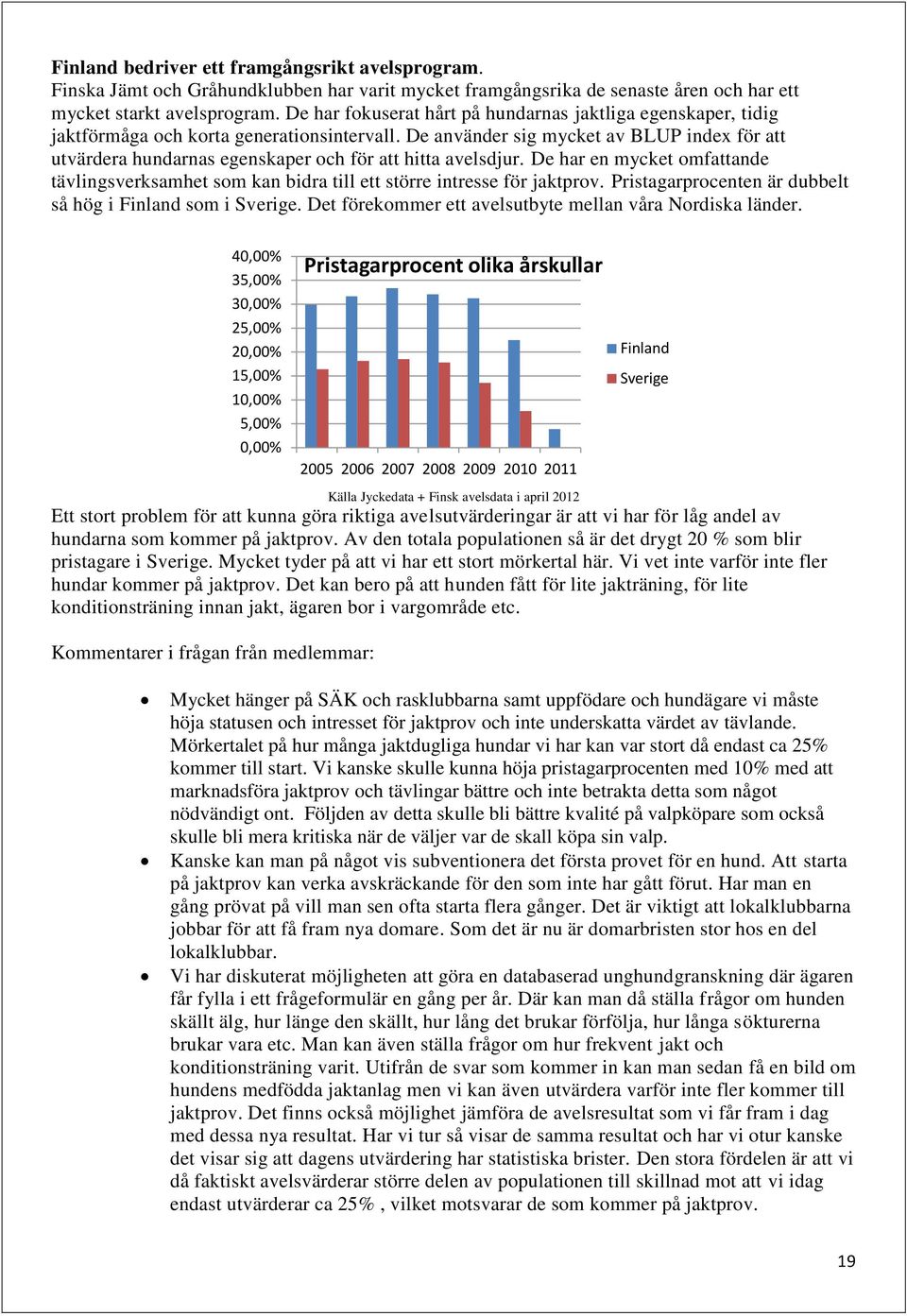 De använder sig mycket av BLUP index för att utvärdera hundarnas egenskaper och för att hitta avelsdjur.