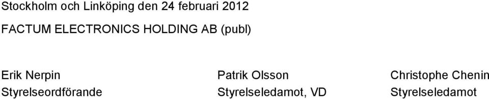 Nerpin Patrik Olsson Christophe Chenin