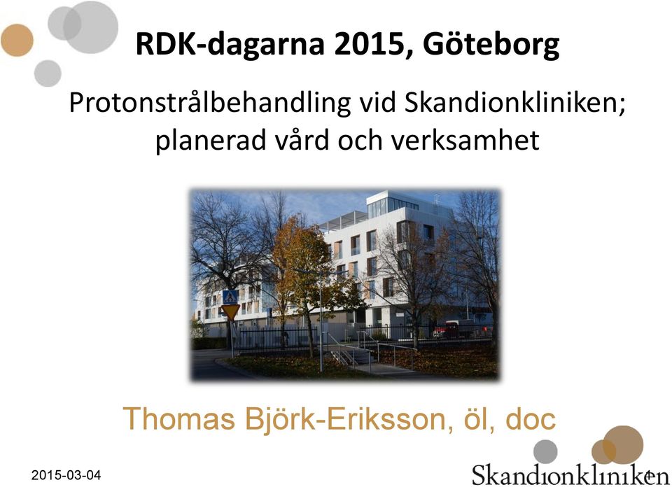Skandionkliniken; planerad vård och