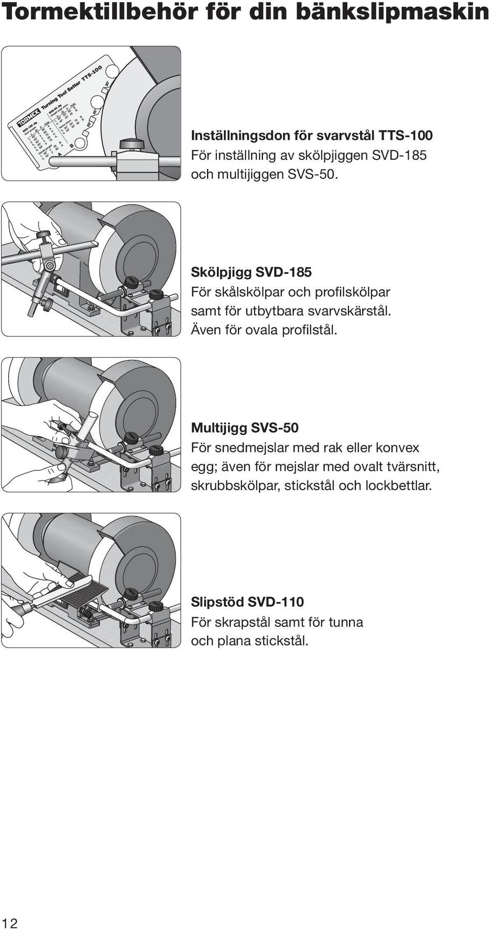 Även för ovala profilstål.