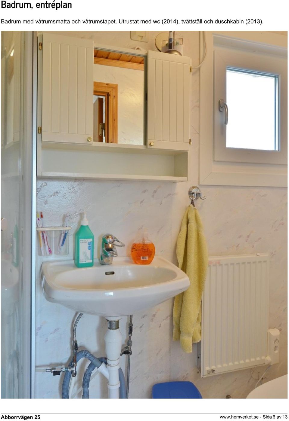 Utrustat med wc (2014), tvättställ
