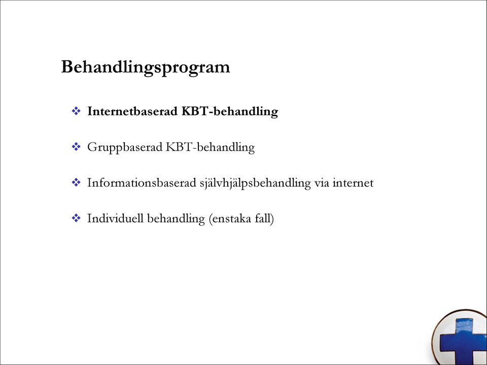 Informationsbaserad självhjälpsbehandling