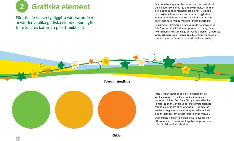 De mjuka och böljande formerna representerar tryggheten i Salem sam digt som rörelsen och flödet visar på e ak vt samhälle fyllt av möjligheter och utveckling.