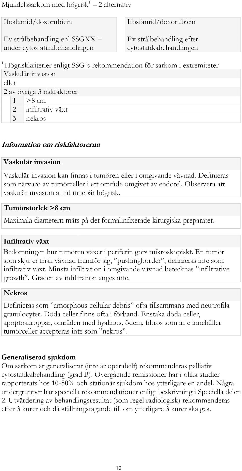 invasion Vaskulär invasion kan finnas i tumören eller i omgivande vävnad. Definieras som närvaro av tumörceller i ett område omgivet av endotel. Observera att vaskulär invasion alltid innebär högrisk.