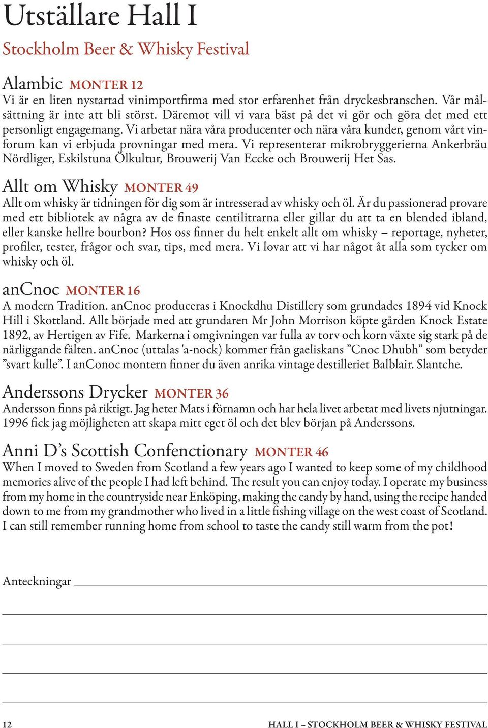 Vi representerar mikrobryggerierna Anker bräu Nördliger, Eskilstuna Ölkultur, Brouwerij Van Eccke och Brouwerij Het Sas.