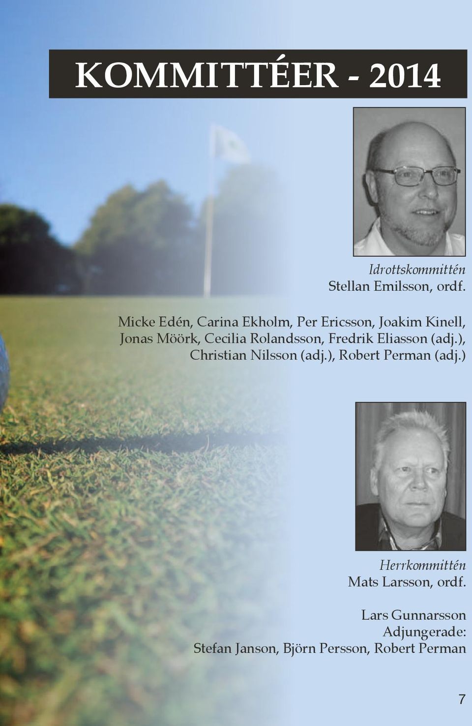 Rolandsson, Fredrik Eliasson (adj.), Christian Nilsson (adj.), Robert Perman (adj.