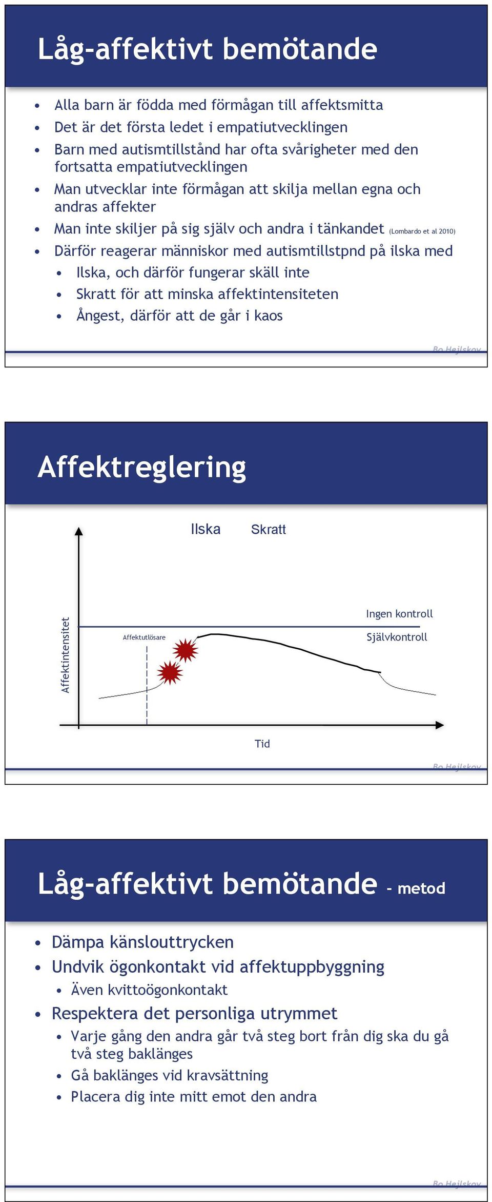 autismtillstpnd på ilska med Ilska, och därför fungerar skäll inte Skratt för att minska affektintensiteten Ångest, därför att de går i kaos Affektreglering Ilska Skratt Affektintensitet