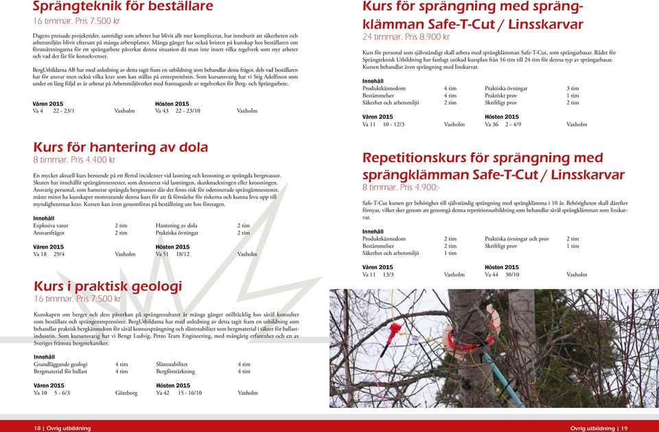 Många gånger har också bristen på kunskap hos beställaren om förutsättningarna för ett sprängarbete påverkat denna situation då man inte insett vilka regelverk som styr arbetet och vad det får för