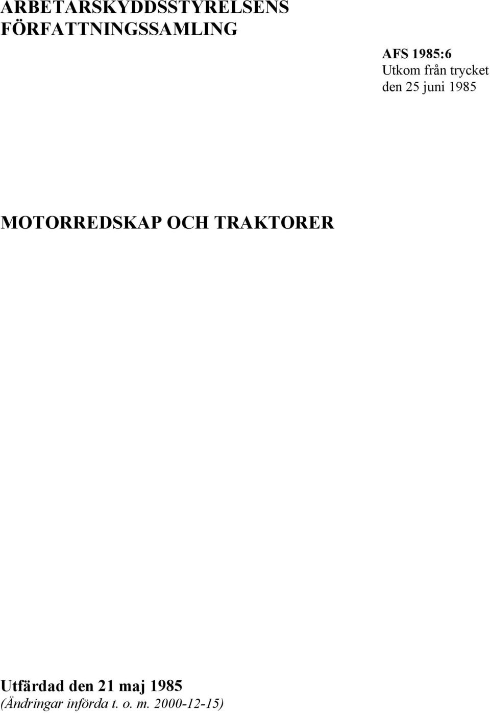 MOTORREDSKAP OCH TRAKTORER - PDF Free Download