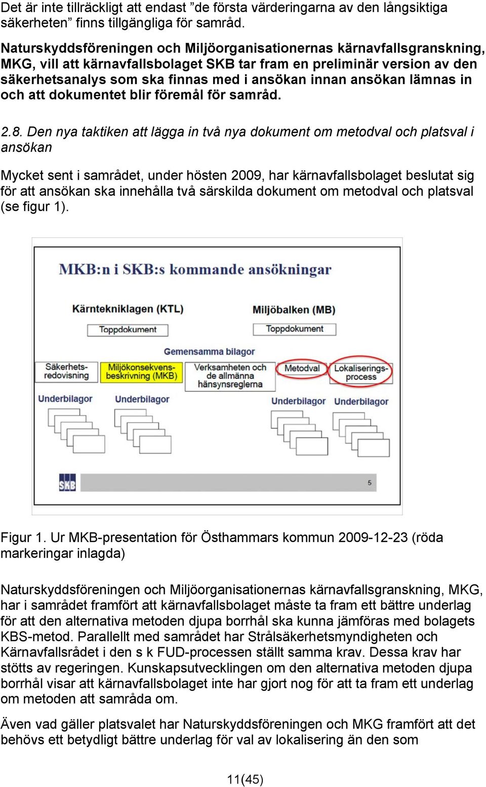 ansökan lämnas in och att dokumentet blir föremål för samråd. 2.8.