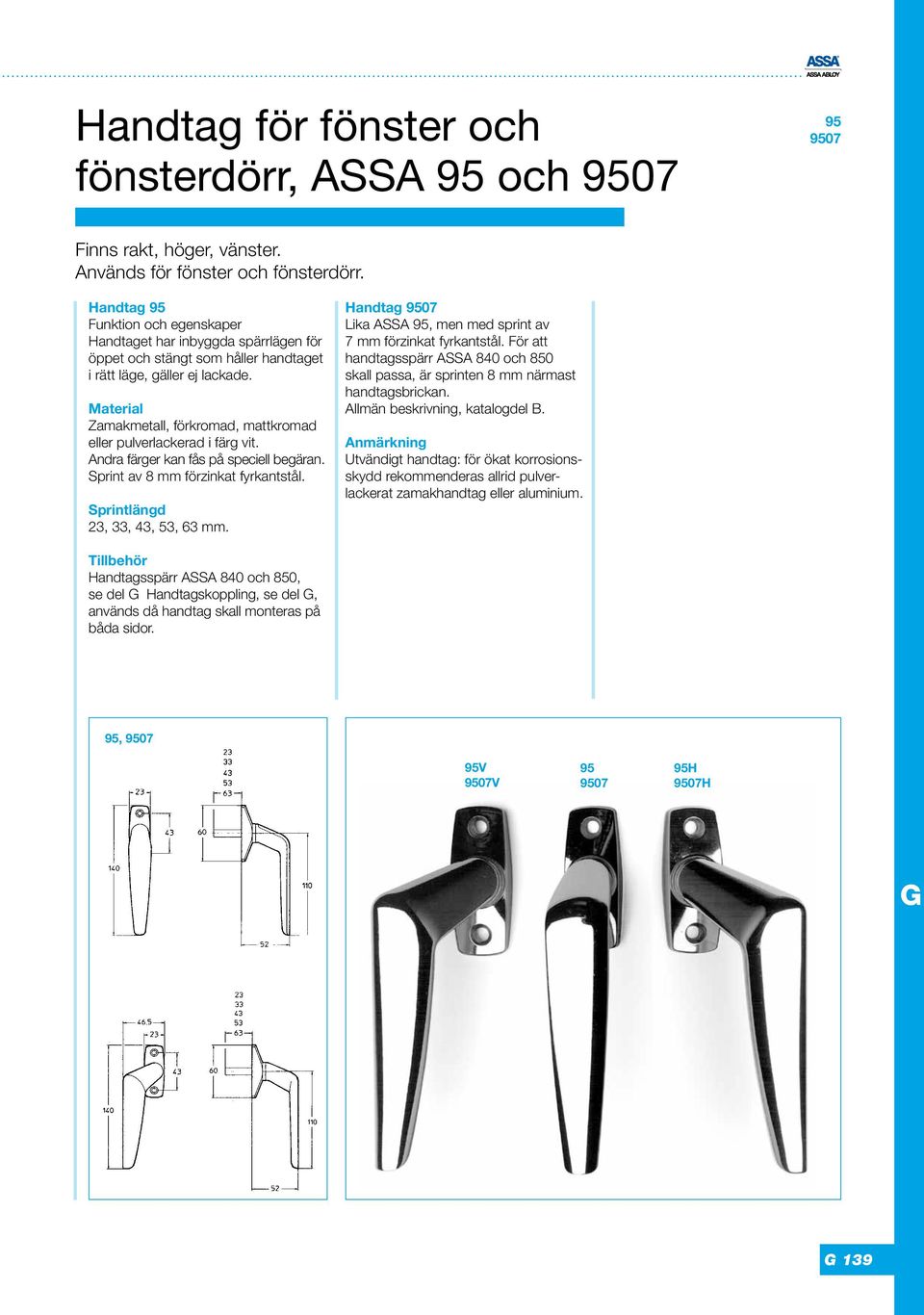 Code Handle G 123. Handtag och säkerhetsbeslag för fönster och dörr.  Patent/MÖNSTERSKYDD. Användning För invändig låsning av altandörr och  fönster. - PDF Gratis nedladdning