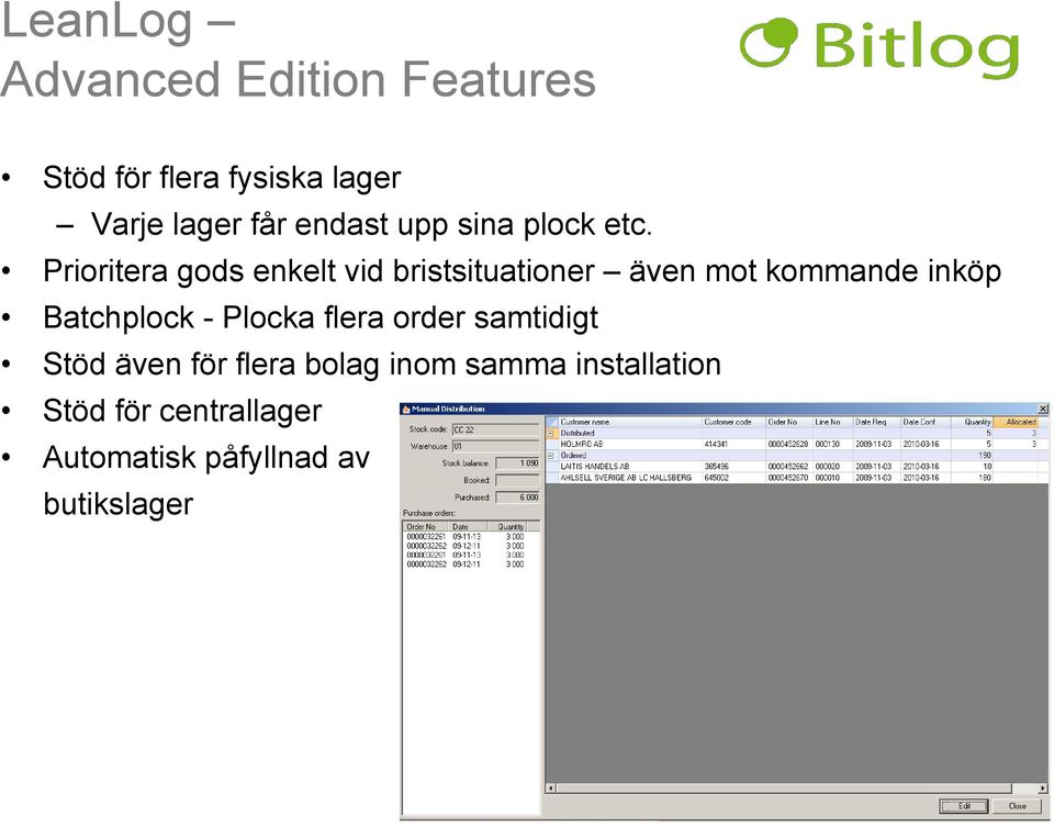 Prioritera gods enkelt vid bristsituationer även mot kommande inköp Batchplock -