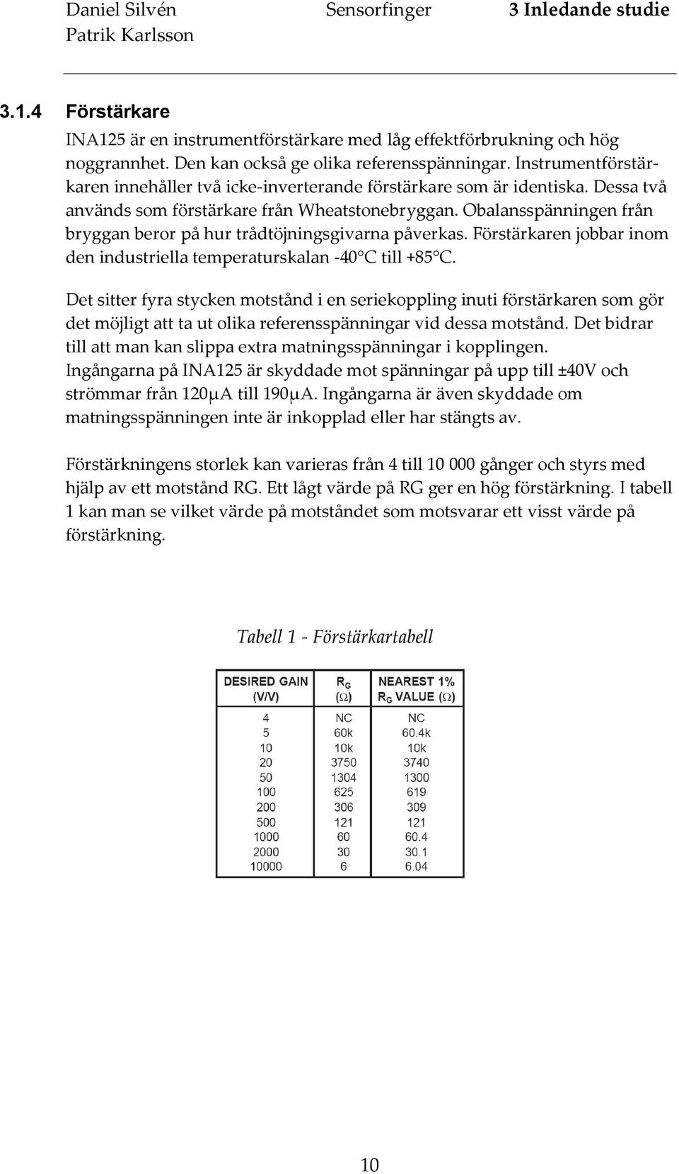 Obalansspänningen från bryggan beror på hur trådtöjningsgivarna påverkas. Förstärkaren jobbar inom den industriella temperaturskalan -40 C till +85 C.