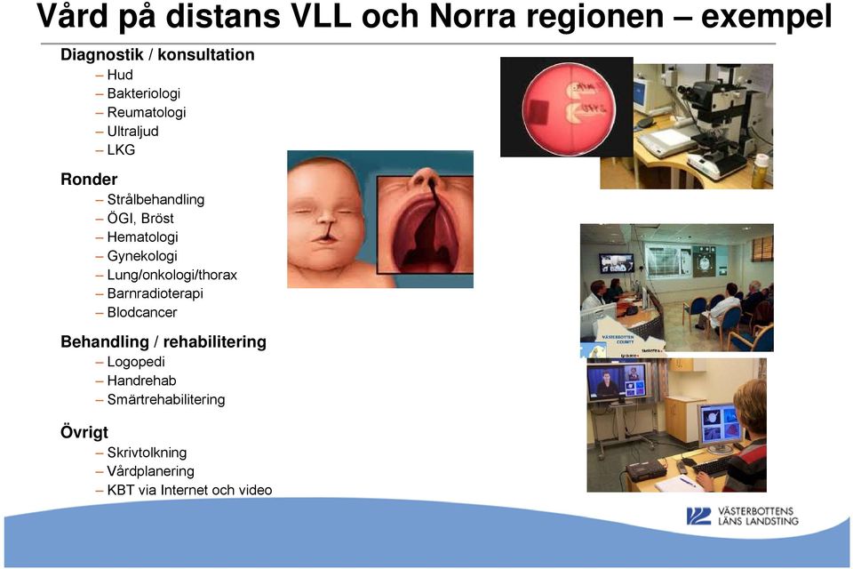 Gynekologi Lung/onkologi/thorax Barnradioterapi Blodcancer Behandling / rehabilitering