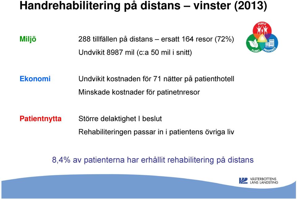 patienthotell Minskade kostnader för patinetnresor Patientnytta Större delaktighet I beslut
