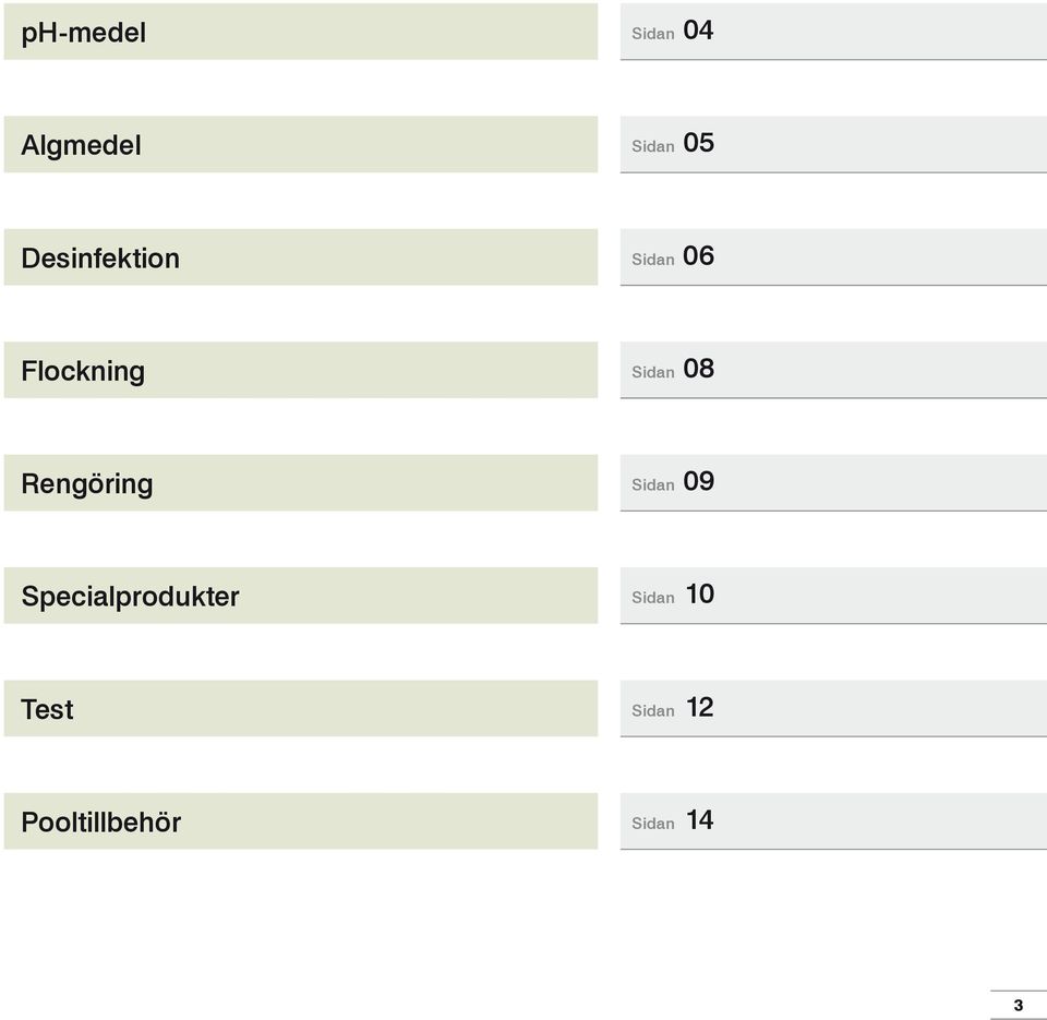 08 Rengöring Sidan 09 Specialprodukter