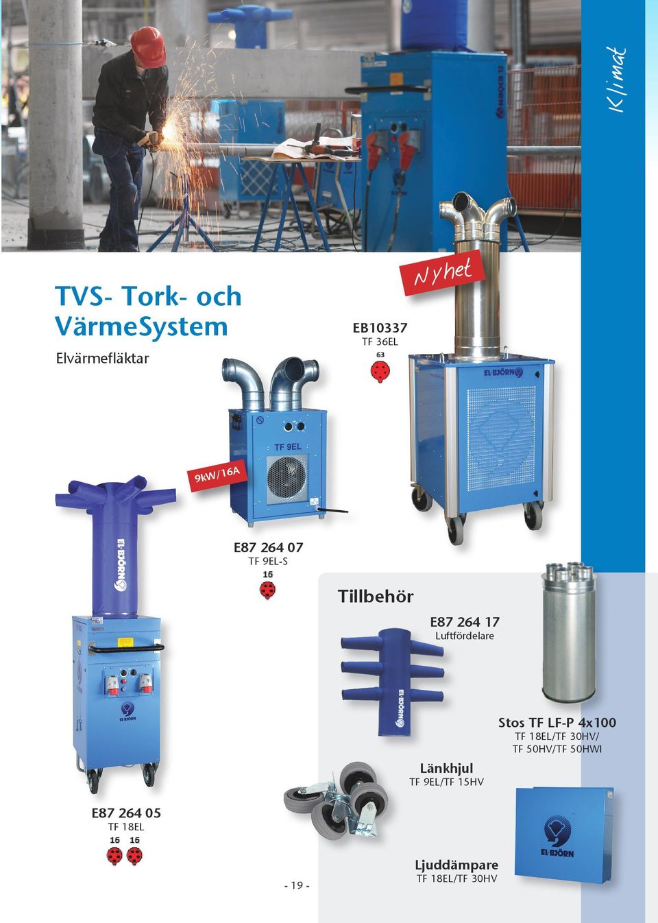 Luftfördelare Länkhjul TF 9EL/TF 15HV Stos TF LF-P 4x100 TF