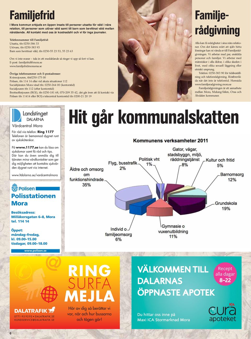Telefonnummer till Familjefrid: Utsatta, tfn 0250-386 33 Utövare, tfn 0250-383 93 Barn som bevittnat våld, tfn 0250-55 23 53, 55 23 63 Om vi inte svarar tala in ett meddelande så ringer vi upp så
