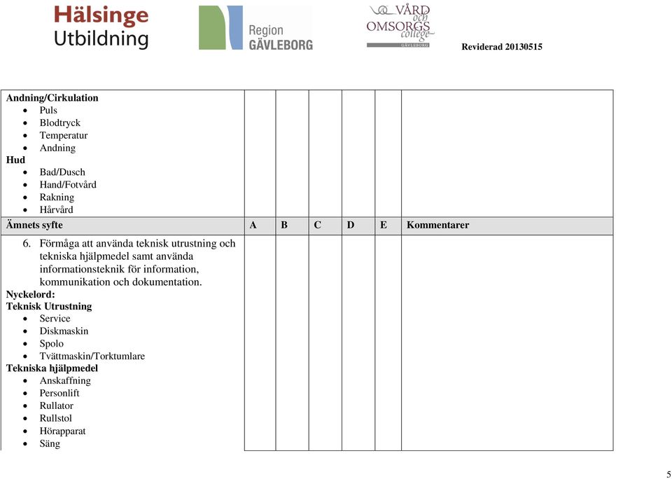 för information, kommunikation och dokumentation.