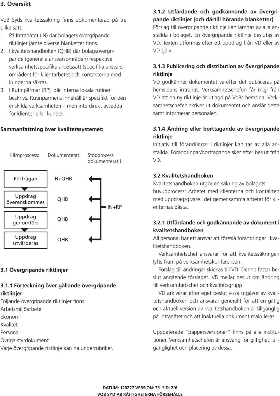 3. I Rutinpärmar (RP), där interna lokala rutiner beskrivs. Rutinpärmens innehåll är speci kt för den enskilda verksamheten men inte direkt avsedda för klienter eller kunder.