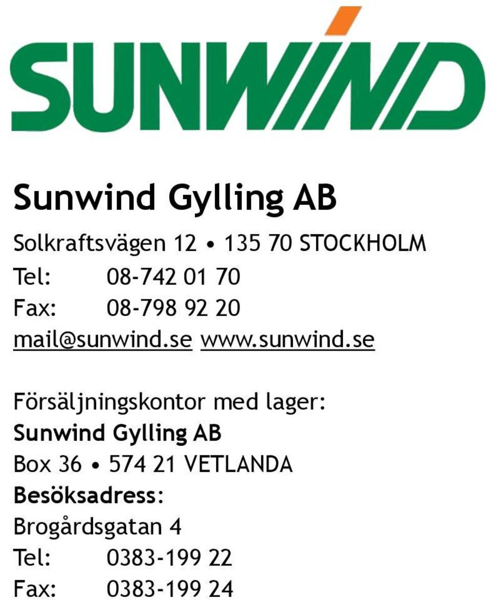 se www.sunwind.