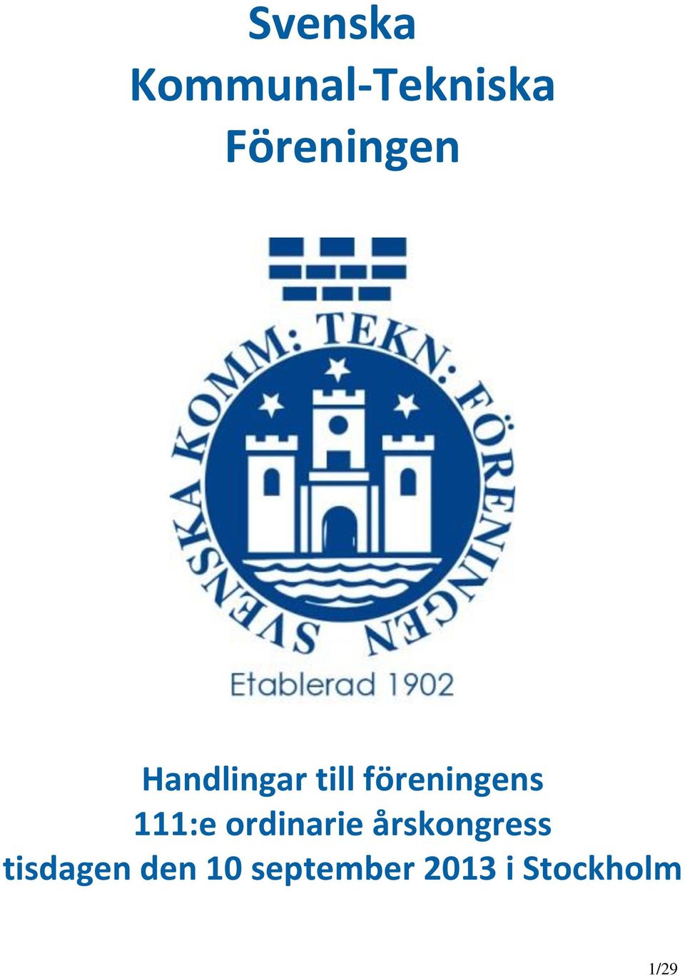 föreningens 111:e ordinarie