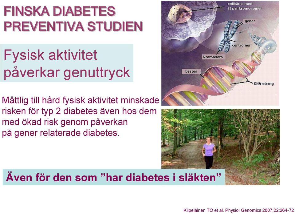 hos dem med ökad risk genom påverkan på gener relaterade diabetes.