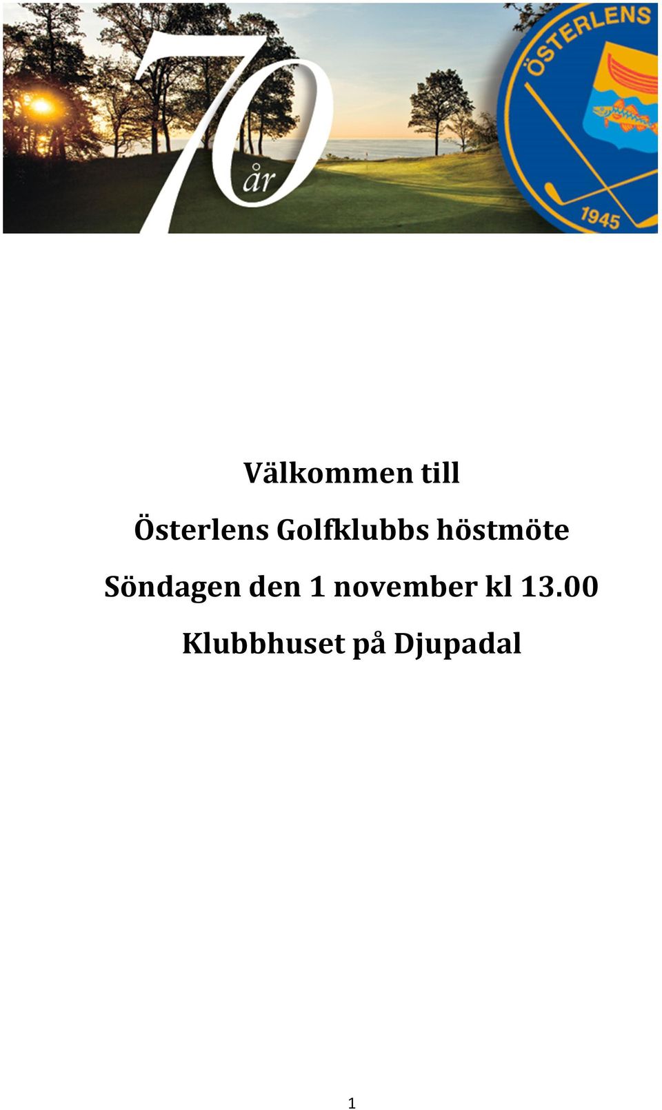 Söndagen den 1 november