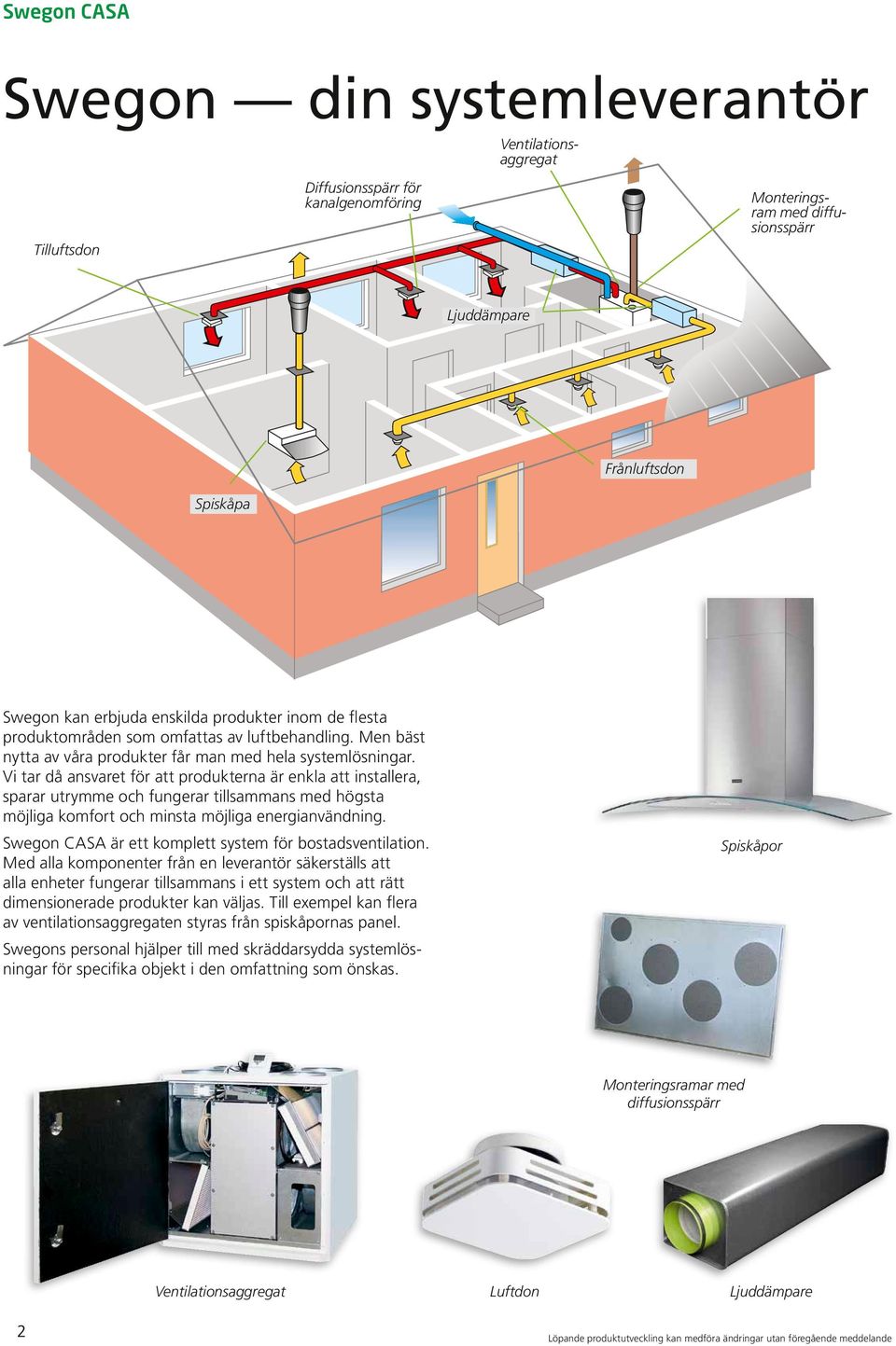 Vi tar då ansvaret för att produkterna är enkla att installera, sparar utrymme och fungerar tillsammans med högsta möjliga komfort och minsta möjliga energi användning.