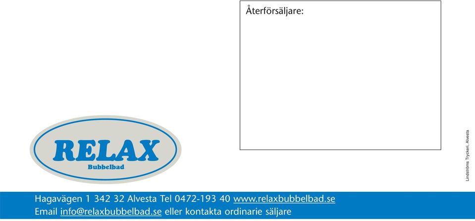 0472-193 40 www.relaxbubbelbad.