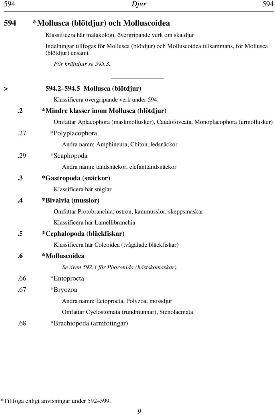 .2 *Mindre klasser inom Mollusca (blötdjur) Omfattar Aplacophora (maskmollusker), Caudofoveata, Monoplacophora (urmollusker).27 *Polyplacophora Andra namn: Amphineura, Chiton, ledsnäckor.