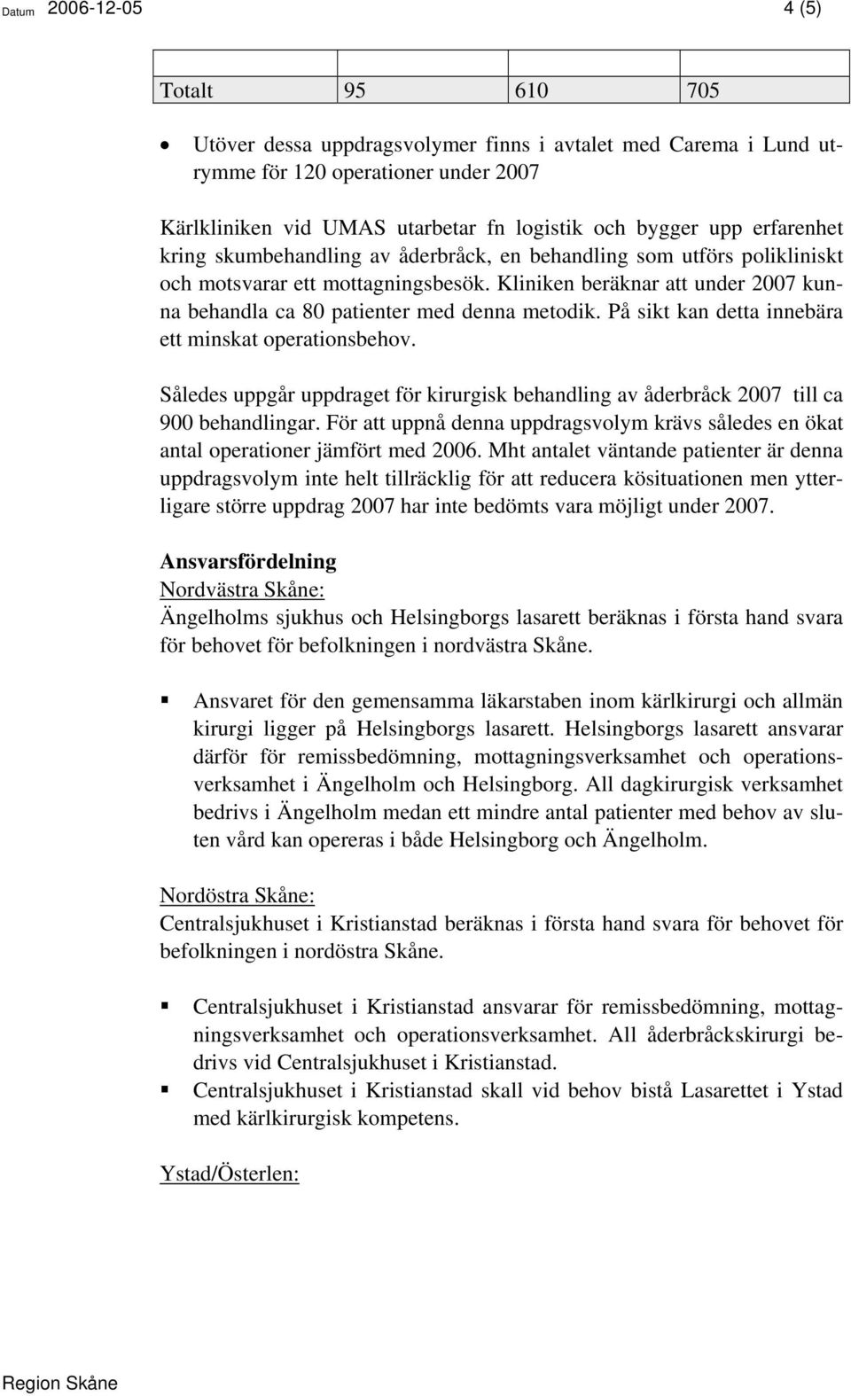 Kliniken beräknar att under 2007 kunna behandla ca 80 patienter med denna metodik. På sikt kan detta innebära ett minskat operationsbehov.