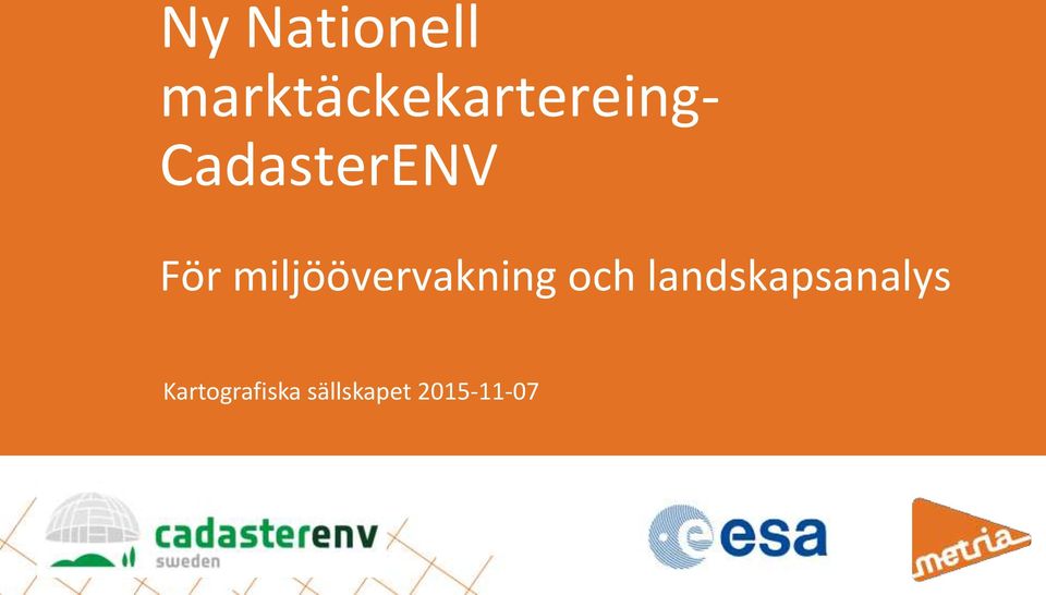 CadasterENV För