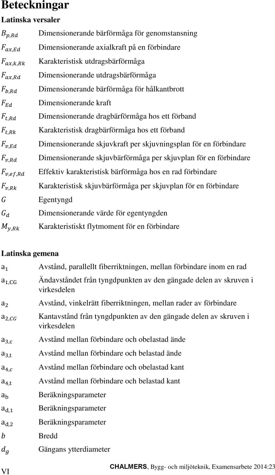 förband Karakteristisk dragbärförmåga hos ett förband Dimensionerande skjuvkraft per skjuvningsplan för en förbindare Dimensionerande skjuvbärförmåga per skjuvplan för en förbindare Effektiv