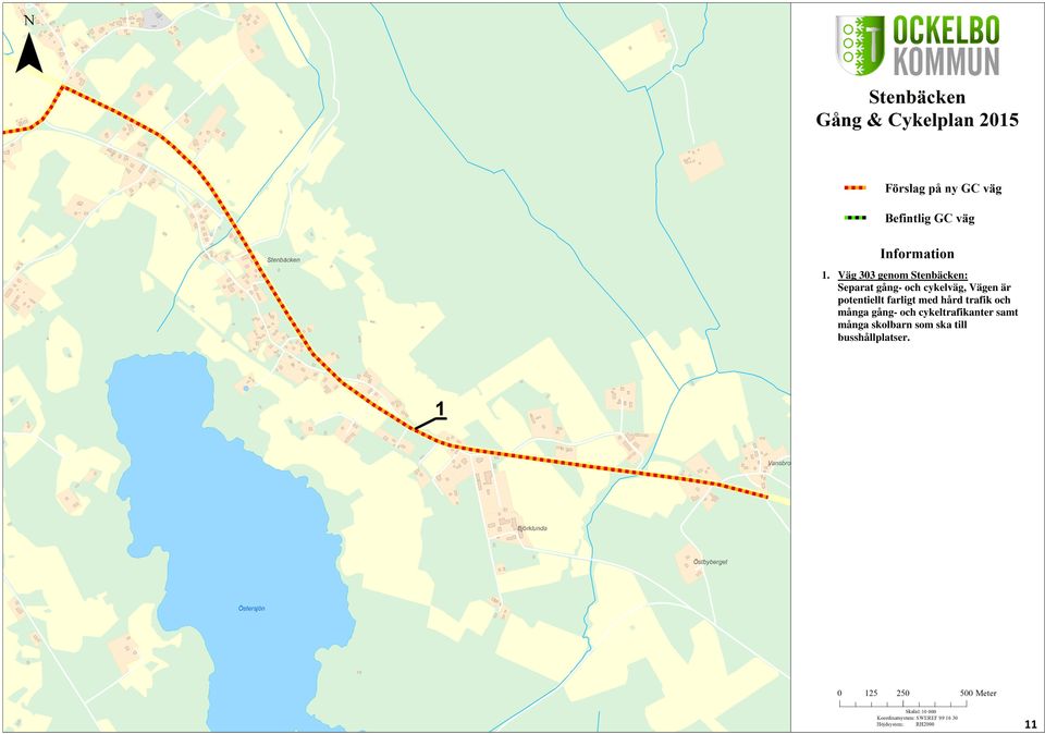 trafik och många gång- och cykeltrafikanter